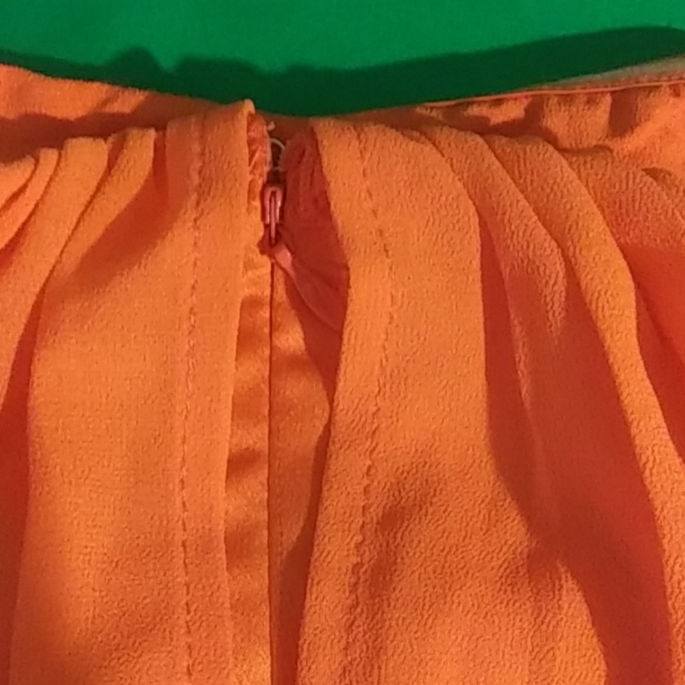 NWT Lulumari L orange strapless mini dress - Picture 7 of 8